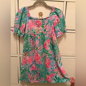 NWT Lilly Pulitzer Girls Mini Delaney Dress Size S (4-5)